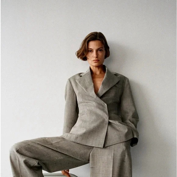 Zara Pants - Zara Women 100% Wool Pant Suit Size S